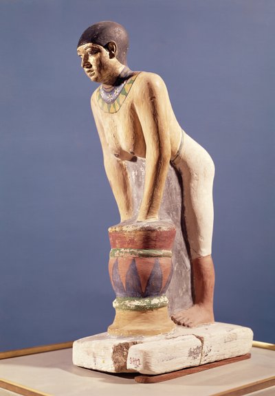 बीयर बनाने वाली महिला का मॉडल, ओल्ड किंगडम (पॉलीक्रोम स्टोन) द्वारा Egyptian 5th Dynasty