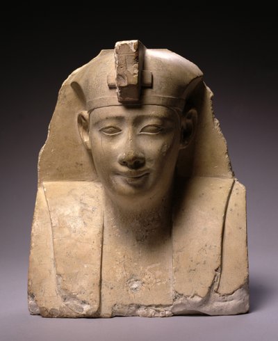 सिर, प्रारंभिक टॉलेमी काल (304-250 ईसा पूर्व) (चूना पत्थर) द्वारा Egyptian Ptolemaic Period