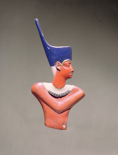 एक राजा की जड़ना आकृति (गिल्ट के निशान के साथ अपारदर्शी ग्लास) द्वारा Egyptian Ptolemaic Period