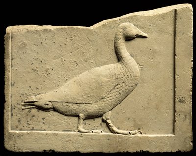 एक हंस (चूना पत्थर) को दर्शाती राहत द्वारा Egyptian Ptolemaic Period