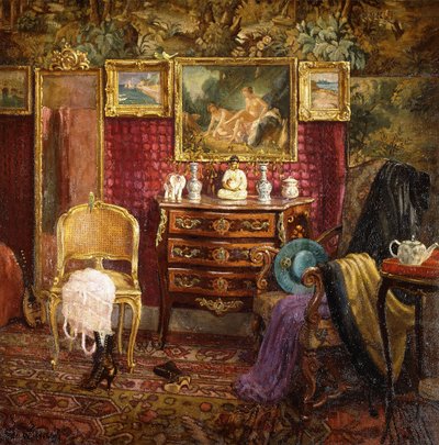 एक आंतरिक एक Boudoir द्वारा एइगर वेगेनर