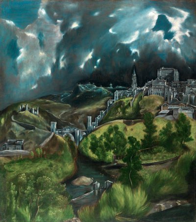 टोलेडो का दृश्य द्वारा El Greco