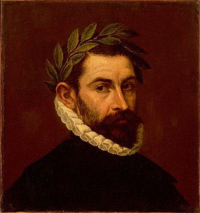 1576 और 1578 के बीच कवि अलोंसो डी एर्सीला वाई ज़ुनिगा 1533-1594 का पोर्ट्रेट द्वारा एल ग्रीको