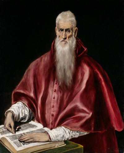 सेंट जेरोम स्कॉलर के रूप में, c.1610 द्वारा एल ग्रीको