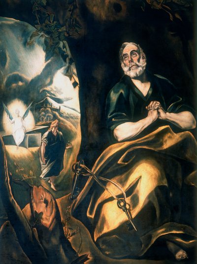 सेंट पीटर्स टियर्स, c1561-1614 द्वारा एल ग्रीको