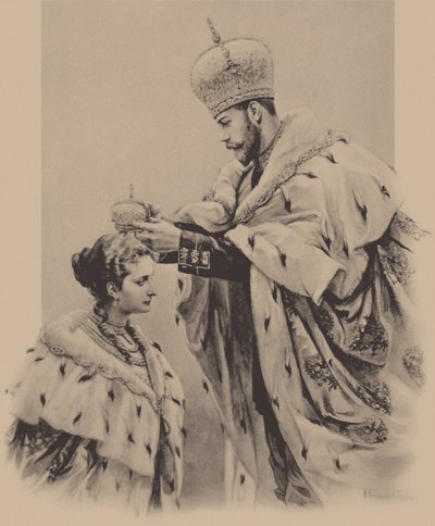 महारानी एलेक्जेंड्रा फ्योरोडोवना का राज्याभिषेक, 1899 द्वारा ऐलेना पेत्रोव्ना समोकिश सुदकोवस्काया