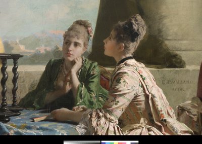 भूगोल पाठ, 1880 द्वारा एल्युटेरियो पगलियानो