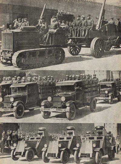 लाल सेना। यूएसएसआर से चित्रण समाजवाद का निर्माण करता है, 1933। द्वारा एलीएजर मार्कोविच लिस्ज़ित्स्की
