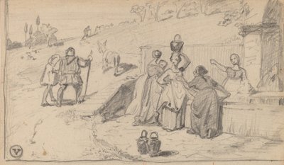 पिता और पुत्र, सी। 1859. द्वारा एलीहु वेडर
