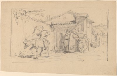बेटा और गधा, सी। 1859. द्वारा एलीहु वेडर
