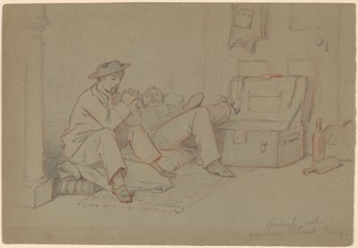 लैटिन क्वार्टर, पेरिस में छात्र, सी। 1858. द्वारा एलीहु वेडर