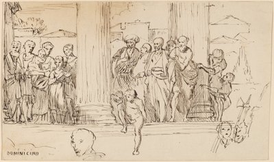 डोमेनिचिनो के बाद का अध्ययन, सी। 1858. द्वारा एलीहु वेडर