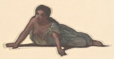 ग्रीक लड़कियों के स्नान के लिए अध्ययन, सी। 1872. द्वारा एलीहु वेडर