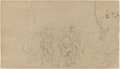 ग्राम दृश्य, सी। 1859. द्वारा एलीहु वेडर