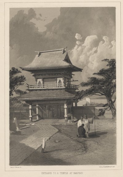 1855 में हकोतड़ी में एक मंदिर में प्रवेश द्वारा एलीपलेट ब्राउन