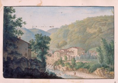 पहाड़ी परिदृश्य द्वारा एलिसा बोनापार्ट