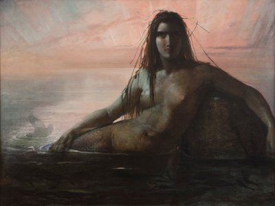 मरमेड, 1847। द्वारा Elisabeth Jerichau Baumann