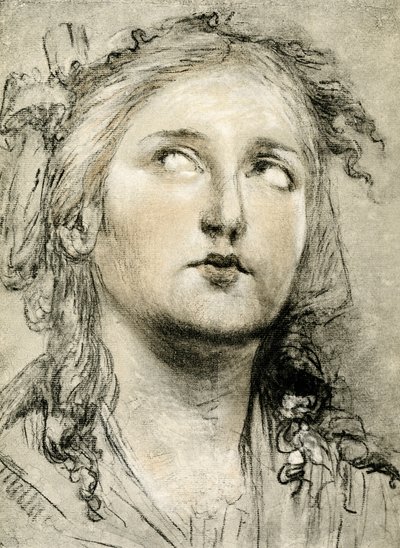 एक लड़की का प्रमुख अध्ययन द्वारा Elisabeth Louise Vigee Lebrun
