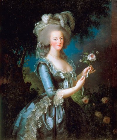 मेरी एंटोनेट ला ला रोज, 1783। द्वारा Elisabeth Louise Vigee Lebrun