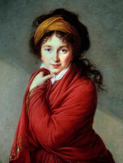 काउंटेस नथाली गोलोविन (वरवारा निकोलेवना गोलोविना) (1724-1767) का पोर्ट्रेट मैरी एलिज़ाबेथ लुईस विगी ले ब्रून (या विगी-लेब्रन या विगी लेब्रून) द्वारा पेंटिंग (1755-1842) 19वीं सदी का निजी संग्रह - काउंटेस नथाली गोलोविन का पोर्ट्रेट (17 द्वारा Elisabeth Louise Vigee Lebrun