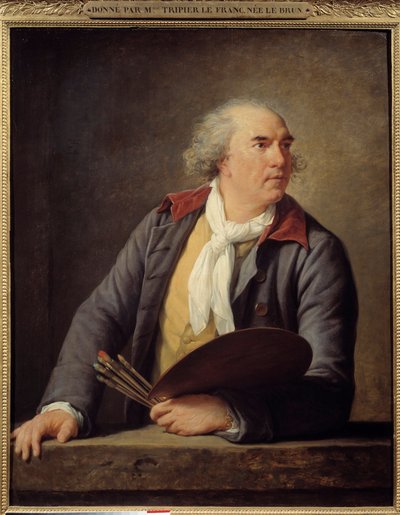 चित्रकार ह्यूबर्ट रॉबर्ट (1733-1808) का पोर्ट्रेट। मैरी एलिज़ाबेथ लुईस विगी ले ब्रून (या विगी-लेब्रून या विगी लेब्रन) द्वारा पेंटिंग (1755-1842) द्वारा एलिजाबेथ लुईस विगि लेब्रुन