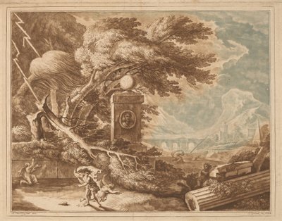 वीर तूफानी परिदृश्य, 1724। द्वारा एलीशा किर्कल