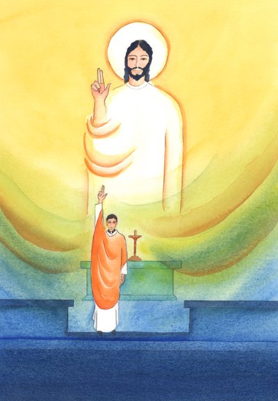 मसीह अपने पुजारियों के माध्यम से बोलता है और कार्य करता है, जो &39;व्यक्ति क्रिस्टी कैपिटिस&39; में आशीर्वाद देते हैं और क्षमा करते हैं, &39;मसीह के व्यक्ति में 2002&39; (कागज पर w - c) द्वारा एलिजाबेथ वांगो