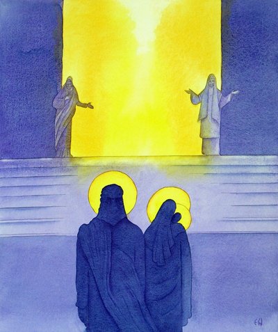 मंदिर में प्रस्तुति, 2001 (कागज पर w - c) द्वारा एलिजाबेथ वांगो