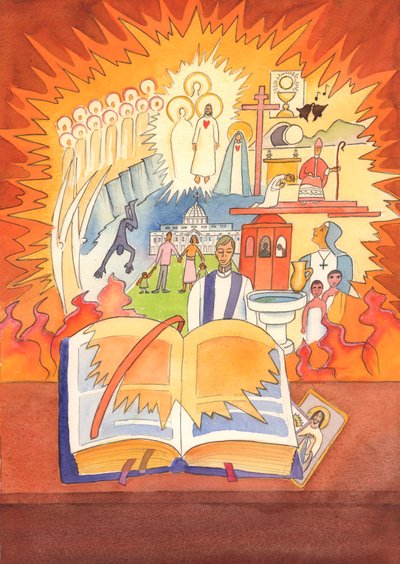 पूरा कैथोलिक विश्वास मिसल में निहित है और लिटुरजी, 2003 में मनाया जाता है (कागज पर w - c) द्वारा एलिजाबेथ वांगो