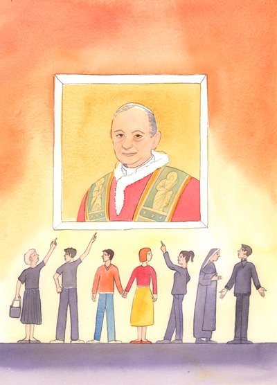 जो लोग चर्च के वैध शिक्षण प्राधिकरण का विरोध करते हैं और अवज्ञा की आदत विकसित करते हैं, शायद वे इसे साकार किए बिना, खुद को मसीह के रूप में परिभाषित करते हुए, 2003 (कागज पर w - c) द्वारा एलिजाबेथ वांगो