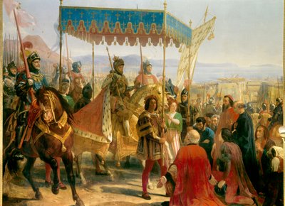 नेपल्स में चार्ल्स आठवीं (1470-1498) द्वारा दर्ज किया गया द्वारा एलोई फेरमिन फेरन