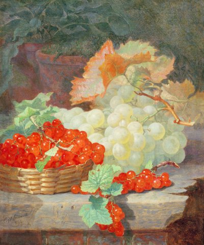Redcurrants और अंगूर, 1864 द्वारा एलोइस हैरियट स्टैनर्ड
