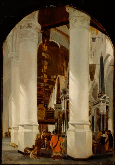 विलेम ऑफ द साइलेंट, C.165051 (ऑयल पैनल पर तेल) के साथ डेल्फ़्ट में निवेवे केर द्वारा एमानुएल डी विट्टे