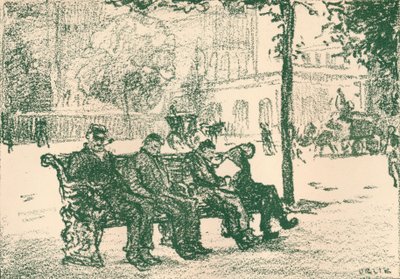 विक्टोरिया तटबंध पर, 1898 द्वारा एमिल ऑरलिक