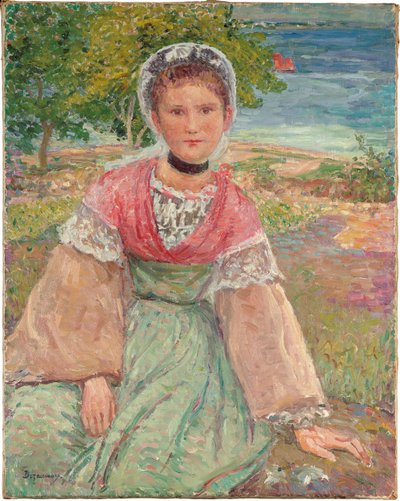 यंग ब्रेटन, c.1895 (कैनवास पर तेल) द्वारा एमिल अल्फ्रेड देझुनय