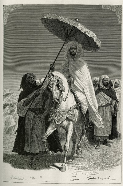 मोरक्को के सुल्तान हसन प्रथम (ने मौले एल हसन) द्वारा Emile Antoine Bayard