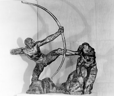 हरक्यूलिस द आर्चर, 1909 (कांस्य) द्वारा Emile Antoine Bourdelle