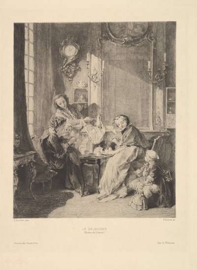 नाश्ता, 1897। द्वारा एमिल बोविलिन