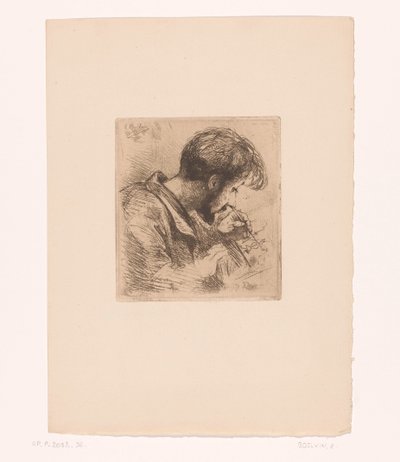 Portret van Paul Adolphe Rajon द्वारा Emile Boilvin