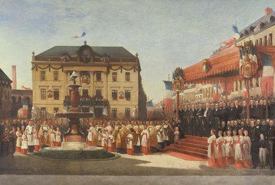 1864, 1864 में रौबाइक्स में लियस नदी के पानी के उद्घाटन के लिए समारोह द्वारा एमिल डेफ्रेन
