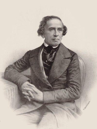 संगीतकार गियाकोमो मेयरबीर का पोर्ट्रेट 1791-1864, 1857। द्वारा एमिल डेसमैन