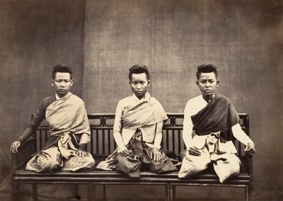 प्रिंस फ्रा-केओ-फा, 1866 की पत्नियां। द्वारा एमिल गसेल