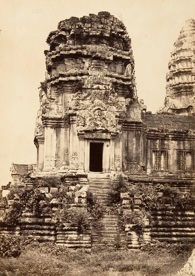 ग्रेट पगोडा - दूसरी मंजिल का उत्तरी टॉवर, 1866। द्वारा एमिल गसेल