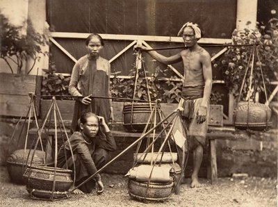 फल व्यापारी, कोचिनचिना, 1866। द्वारा एमिल गसेल