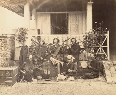 एनामाइट संगीतकार, साइगॉन, कोचिनचिना, 1866। द्वारा एमिल गसेल