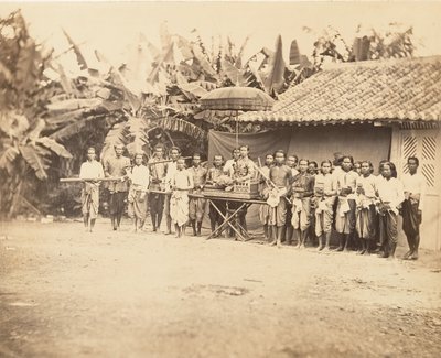 कम्बोडियन राजकुमार और उनके अनुचर, 1866। द्वारा एमिल गसेल