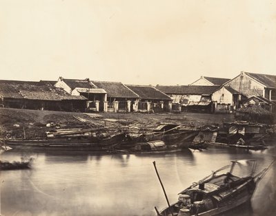 चाइनीज सिटी चोलेन शीट नंबर 4, 1866 का दृश्य। द्वारा एमिल गसेल