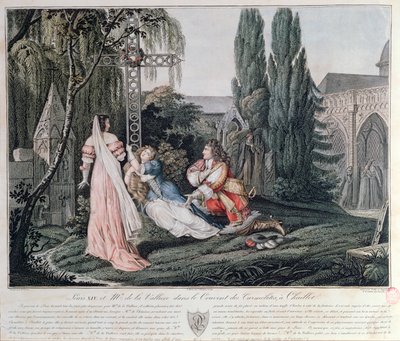 लुई XIV की खोज में लुईस डी ला वलेरियर, जिन्होंने 1662 में कार्मेल कॉन्वेंट में राजा के साथ चिल्लॉट में झगड़े के बाद शरण ली द्वारा एमिल जीन होरेस वर्नेट