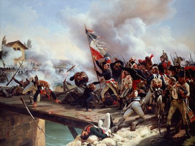पोंट की लड़ाई d "आर्कोले, 1826 द्वारा Emile Jean Horace Vernet