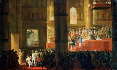 5 अप्रैल 1797, 19 वीं सदी में महारानी मारिया फियोदोरोवना का राज्याभिषेक। द्वारा एमिल जीन होरेस वर्नेट